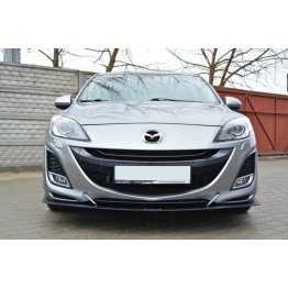 Накладка сплиттер на передний бампер на Mazda 3 BL Sport